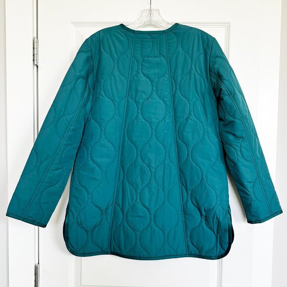 NWT Talbots Quilted Collarless Coat - Picture 7 of 7